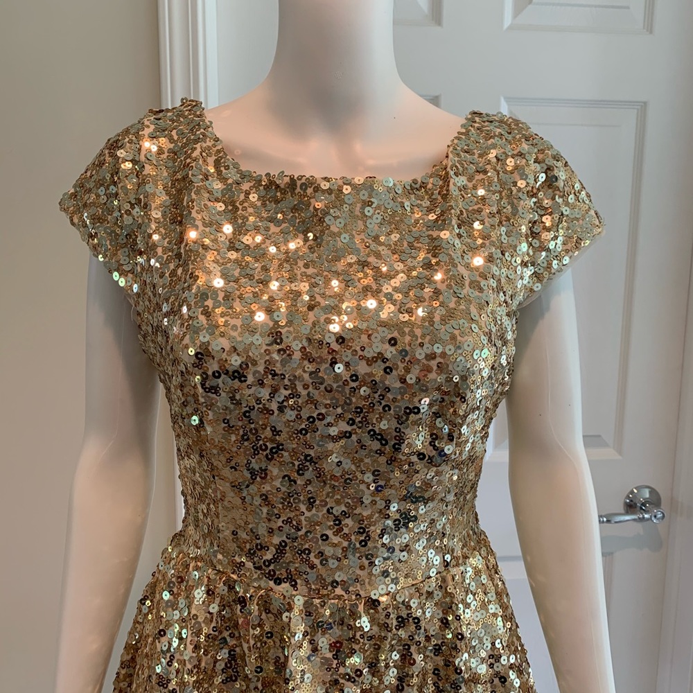 B. Darlin Sequin Fit Flare Dress - Picture 6 of 7